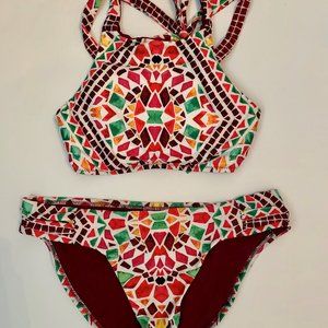 Becca by Rebecca Virtue's Aztec Halter Bikini Set
